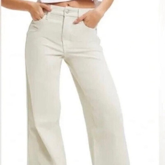 GOOD AMERICAN Good Skate High Waist Wide Leg Jeans 10/30 - Picture 1 of 8